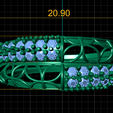 Size.png Anel de diamante de noivado elegante Modelo para impressão 3d