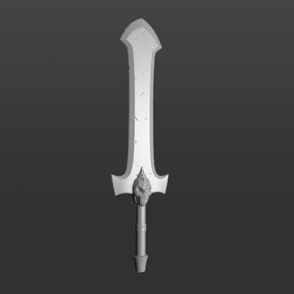 STL file Grim Bringer Sword・3D printer model to download・Cults