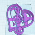 663.png MUSICAL NOTES X7 COOKIES CUTTERS