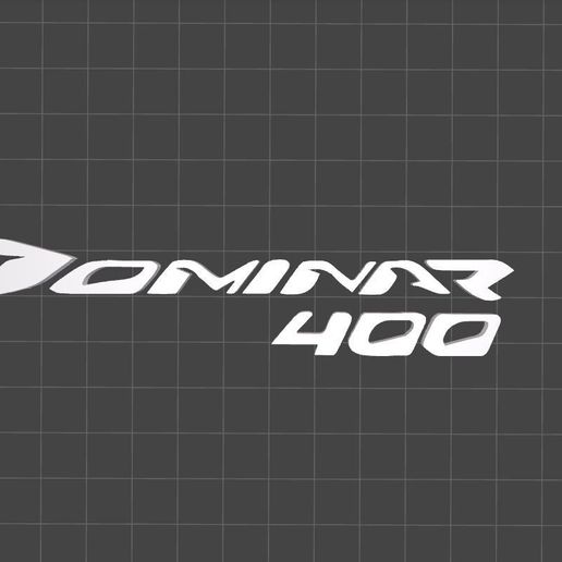 BAJAJ DOMINAR 400 LOGO - 3D model önizlemesi