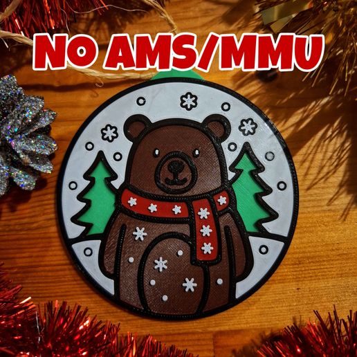 Christmas tree toy Bear - 3D model önizlemesi