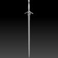 Preview08.jpg Geralt Steel Sword - Netflix Version 3D print model