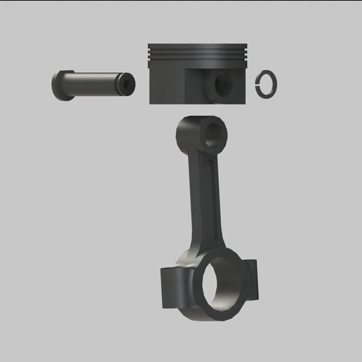 Download STL file Piston and Rod Keychain • 3D printable template ・ Cults