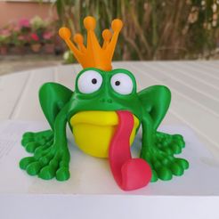 IMG_20200918_155012.jpg STL-Datei CROAAA, the frog with a crown.・Design zum Herunterladen und 3D-Drucken