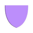 shape_0384.stl Heraldic Shield Blank - Medieval Emblem Display Design