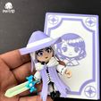 6.jpg Luna The Little Mage Set | Cute Wizard Magician | Flexi | Print In Place