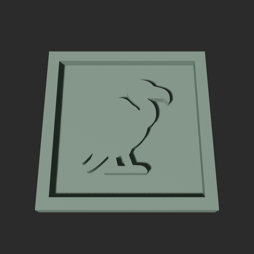 Vulture Square – 3D Printable Game Token