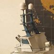 mast11.jpg AHTS ship mast - rc model boat mast with radar and sonar