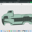 Screenshot-6951.png 1955 FORD C-500 CABOVER  FLATBED RAMP TRUCK, detailed hollow model shell cab body, solid ramp bed, rc, trucks, scale rigs, builds, display, resin and fdm 3d print, stl file