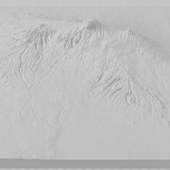 Kilimandscharo-1.jpg Archivo STL Mapa del relieve del Kilimanjaro・Modelo para descargar y imprimir en 3D, FrogsToadsandmore