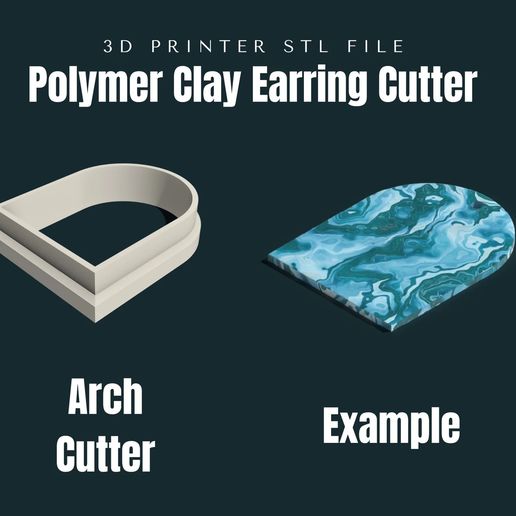 Polymer Clay Earring Cutter Bundle 1 3D model