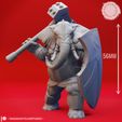 Loxodon_02_SCALE.jpg Loxodon Barbarian - Tabletop Miniature (Pre-Supported)