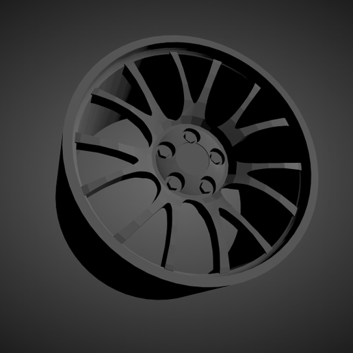 BBS CH-R SCALABLE AND PRINTABLE RIMS - 3D model önizlemesi