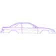 Porsche_s13 240sx 1991.stl Wall Silhouette: All sets