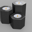 3concrete6.png Set of Concrete Tea Light Holders | Set of 3 Candle Holders | T-Light Holder | Concrete Candle Holders | Table Decor