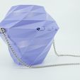 lilac-geometric-purse-back.jpg Geometric Purse with Built-in Cardholder