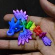 Rainbow Dragon Keychain