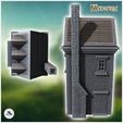 4.jpg Multi-storey brick store with roof windows, chimney and shopfront sign (7) - Medieval Gothic Feudal Old Archaic Saga 28mm 15mm RPG