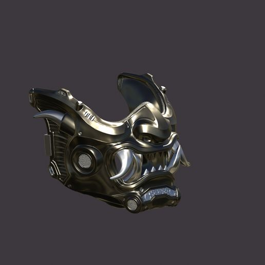 🗡️ samurai mask・ STL File for 3D printing・Cults