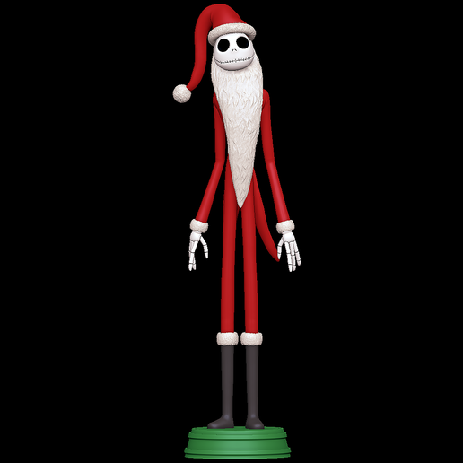 2.png Archivo STL Santa Jack Skellington - Pesadilla antes de Navidad・Diseño imprimible en 3D para descargar, SillyToys