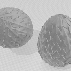 dragon-egg-round-bottom.jpg STL file Dragon egg - solid or hollow・3D print model to download