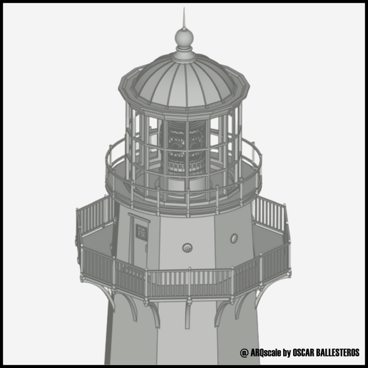 Tybee-Island-Lighthouse-8.png PHARE DE L'ÎLE TYBEE - N (1/160) MODÈLE RÉDUIT DE L'ÎLE