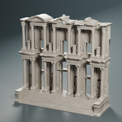 Library of Celsus – Ephesus Roman Facade Turkey | 3D Print STL