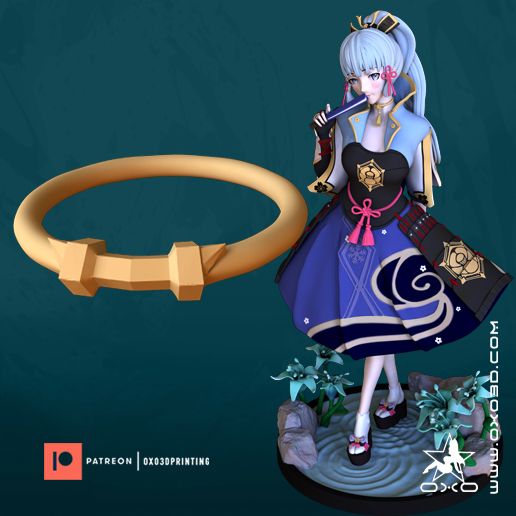 Kamisato Ayaka Genshin Impact Necklace Accessory Cosplay 3D model