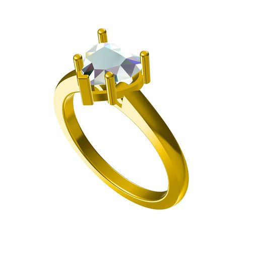 3D Jewelry CAD Model For Heart Ring