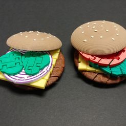 Burgers.jpg Free STL file Flexi Burger・3D printer model to download