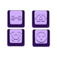 Cypher, Flat keycap, profile inwards, angle (Mihovec Design).stl Cypher Keycaps Valorant (Multiple Designs - Variations) Bundle
