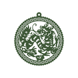 DRAGON-5.png Chinese Zodiac Dragon Christmas Tree Ornament