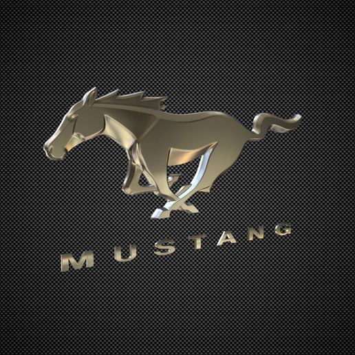 STL file ford mustang logo 2・3D printing model to download・Cults