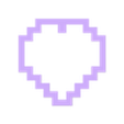 MinecraftHeart01STL.stl Minecraft Heart Health Heart Pixel
