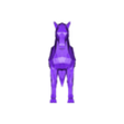 Horse.stl Low-Poly Standing Horse – Minimalist Stylized 3D Animal Model
