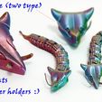 head-large-2.jpg Fox‑Snake Modular System 🐍 – Articulated Desk Organizer & Wall Decor | 3D Printable Hybrid Creature
