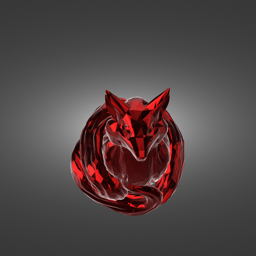 STL file Fox low poly・Model to download and 3D print・Cults