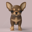 CH02.png Cute Puppy Chihuahua Dog STL and VRML