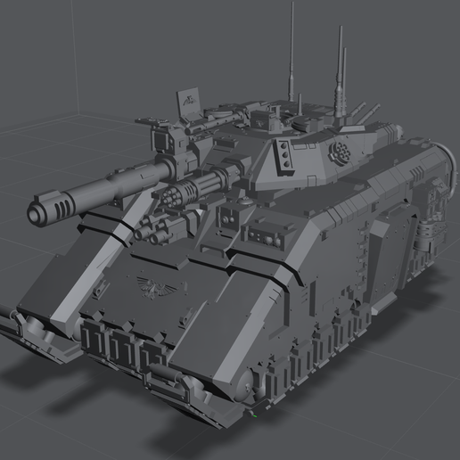 Primaris Repulsor Executioner With Laser Destroyer And Plasma Incinerator 3D model