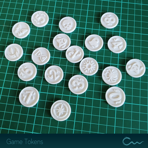 🤞 Game tokens・ STL File for 3D printing・Cults