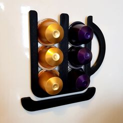 Porta Capsulas Nespresso De Pared Tipo Panal Con Adhesivo Portacapsulas  Varios Colores - Excelente Calidad 3d Promo