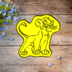 2021-04-20_22-17-45.png STL file cookie cutter lion king simba・3D printer design to download