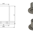 24.5 @50 LOAD CELL - TOP PLATE