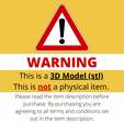 WARNING.png 3D file Boba Fett - Knee Armour - 3D model - STL (digital download)・Design to download and 3D print