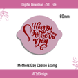 1.png Mothers Day 02 Cookie Stamp, icing, cookies and cakes, biscuits