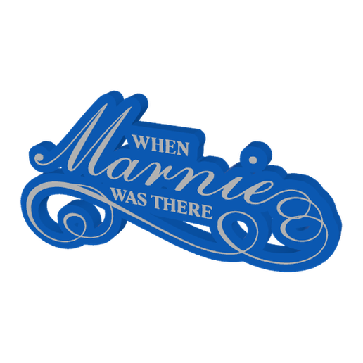 3D MULTICOLOR LOGO/SIGN - When Marnie Was There