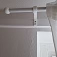 In-use-2.jpg Minimal Curtain Rod Holder Set: Bracket/Endpiece/90degree-piece