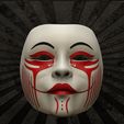 4.jpg Geisha Mask Anime Mask 3D print model