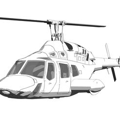 1.jpg Fichier STL Impression de Bell 222 pour TRex 450 DFC RC・Plan à imprimer en 3D à télécharger