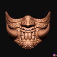 22.jpg Fichier STL Masque de visage - Masque Samurai Covid・Modèle pour impression 3D à télécharger, Bstar3Dart
